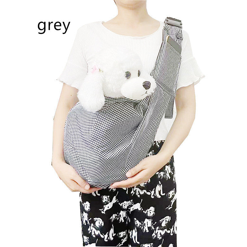 KFX-6250429 Foldable Portable Crossbody Pet Bag with Adjustable Strap - Multiple Colors Available