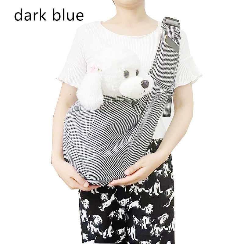 KFX-6250429 Foldable Portable Crossbody Pet Bag with Adjustable Strap - Multiple Colors Available