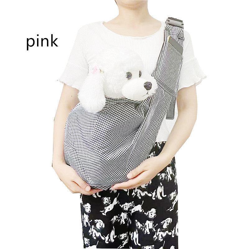 KFX-6250429 Foldable Portable Crossbody Pet Bag with Adjustable Strap - Multiple Colors Available