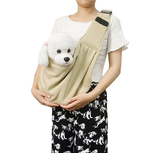 KFX-6250429 Foldable Portable Crossbody Pet Bag with Adjustable Strap - Multiple Colors Available