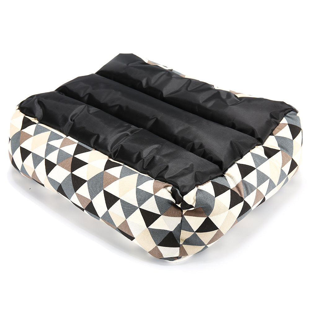 KFX-6252221 Dachshund Print Square Pet Nest with Soft Cotton Cushion for Dogs