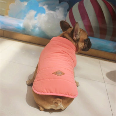 KFX-6254525 Watermelon Red, Army Green & Navy Cotton Dog Coat - French Coat Sand Vest Fashion for Pets