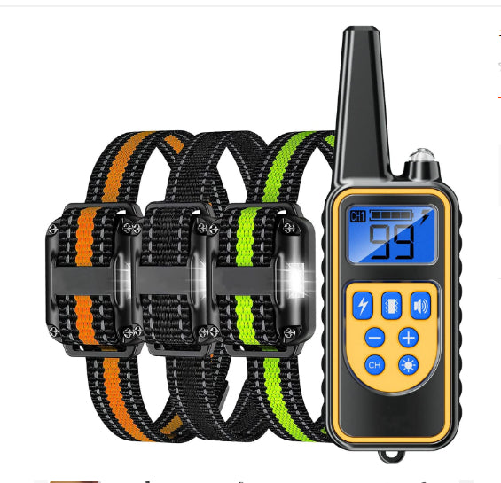 KFX-6255933 Remote Control Dog Training Collar - Adjustable Plastic Device for All Seasons