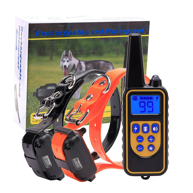 KFX-6255933 Remote Control Dog Training Collar - Adjustable Plastic Device for All Seasons
