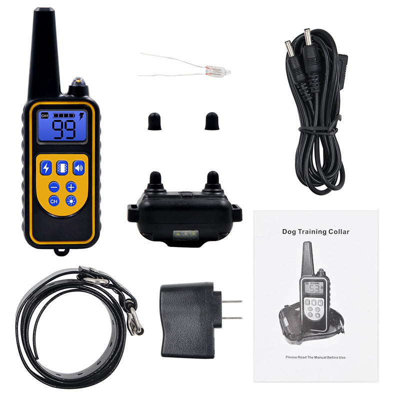 KFX-6255933 Remote Control Dog Training Collar - Adjustable Plastic Device for All Seasons