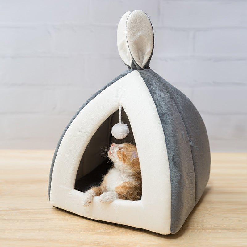 KFX-6257981 Cozy Cat House Villa Bed for Small Dogs and Cats - Various Sizes Available