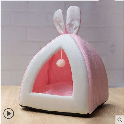 KFX-6257981 Cozy Cat House Villa Bed for Small Dogs and Cats - Various Sizes Available