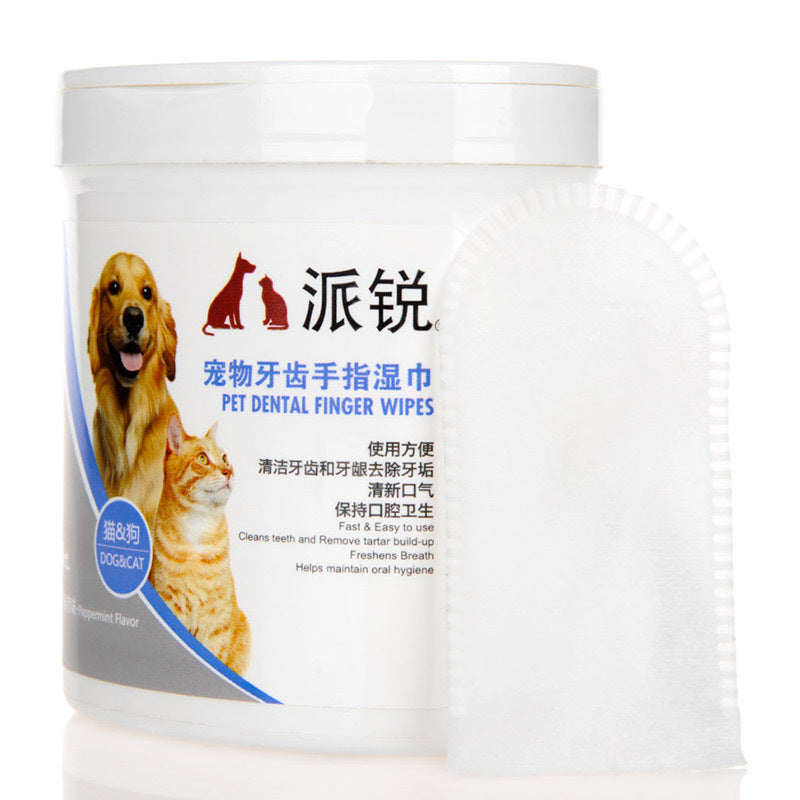 KFX-6261565 Pet Cleaning Wipes - Dental, Tear Stain & Ear Care, 50 Count, Natural & Safe