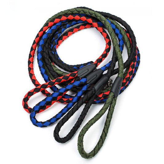 KFX-6263485 Durable Nylon Braided Dog Leash with Easy Control - Scalable, Available in Multiple Colors