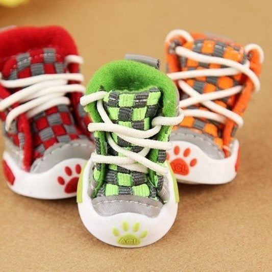 KFX-6266301 Non-Slip Warm Dog Shoes for Small Dogs - Multiple Sizes and Colors Available