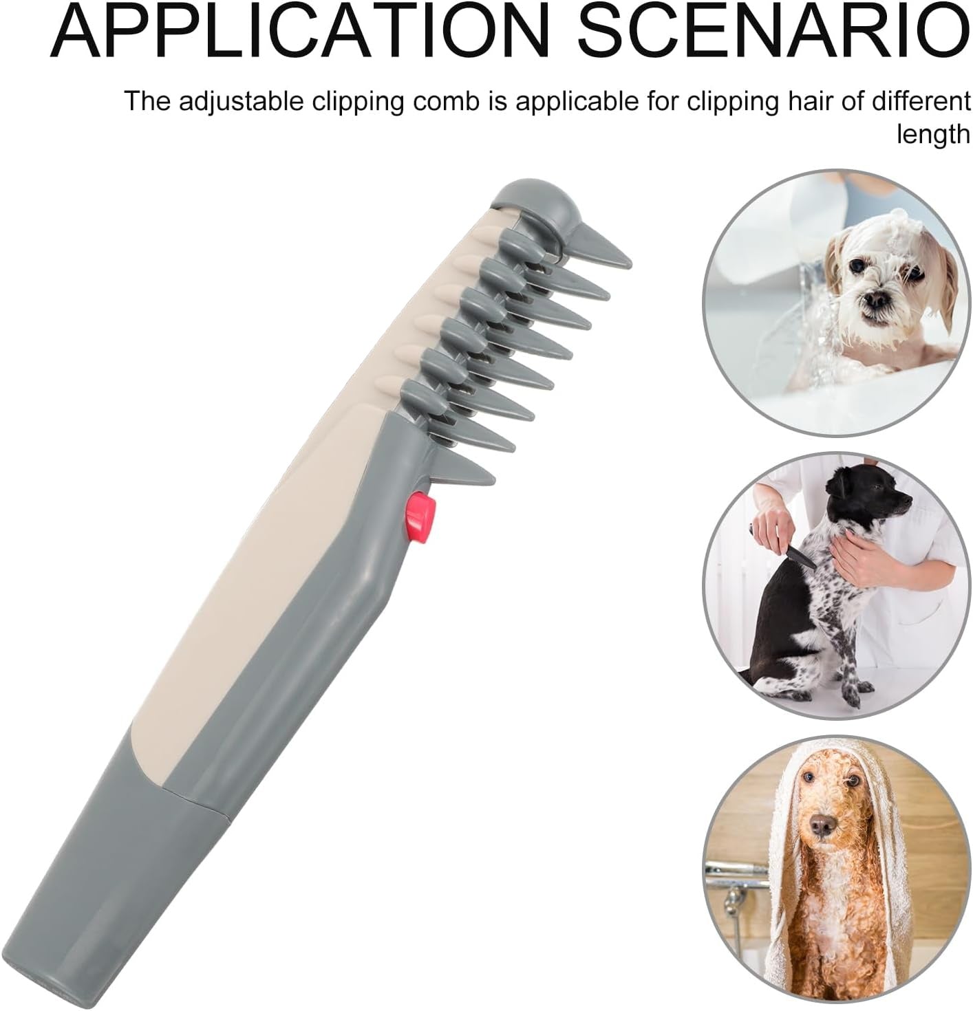KFX-6266941 Pet Hair Trimmer for Grooming and Precision Cuts – Battery Operated with ABS Construction