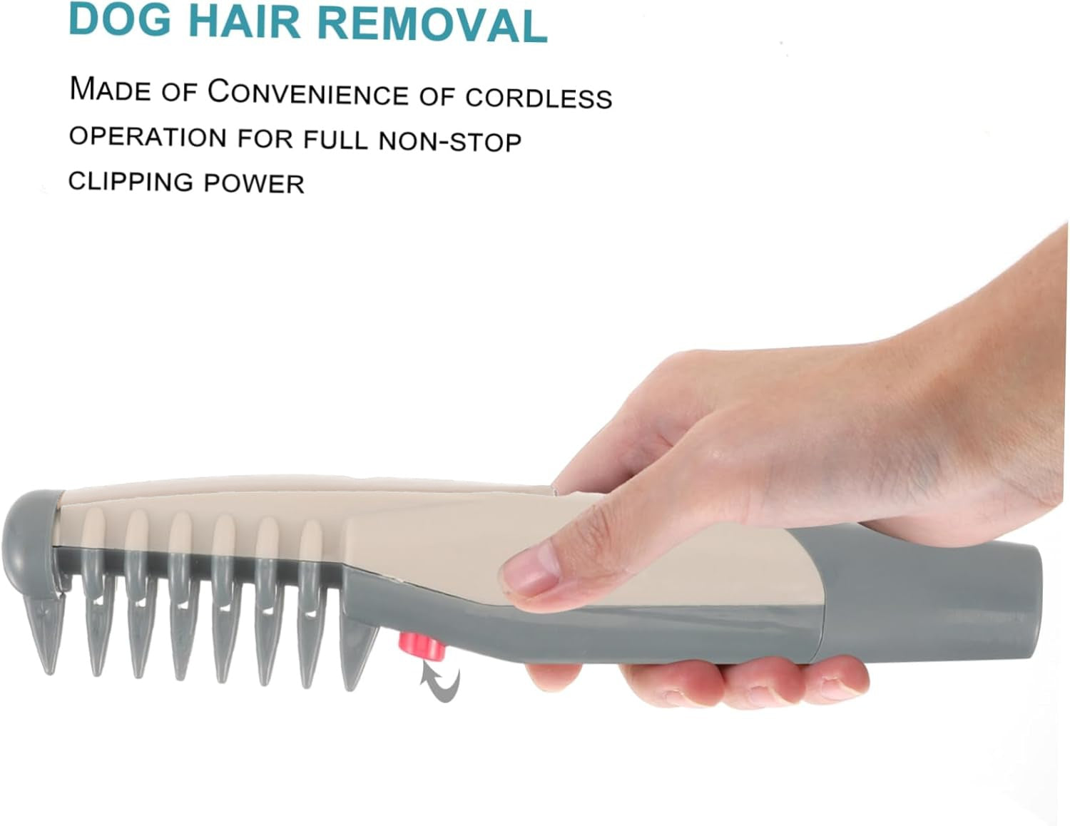 KFX-6266941 Pet Hair Trimmer for Grooming and Precision Cuts – Battery Operated with ABS Construction