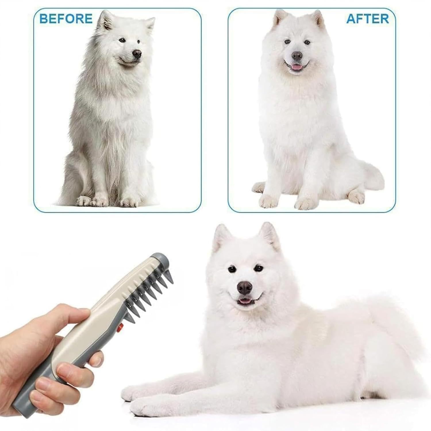 KFX-6266941 Pet Hair Trimmer for Grooming and Precision Cuts – Battery Operated with ABS Construction