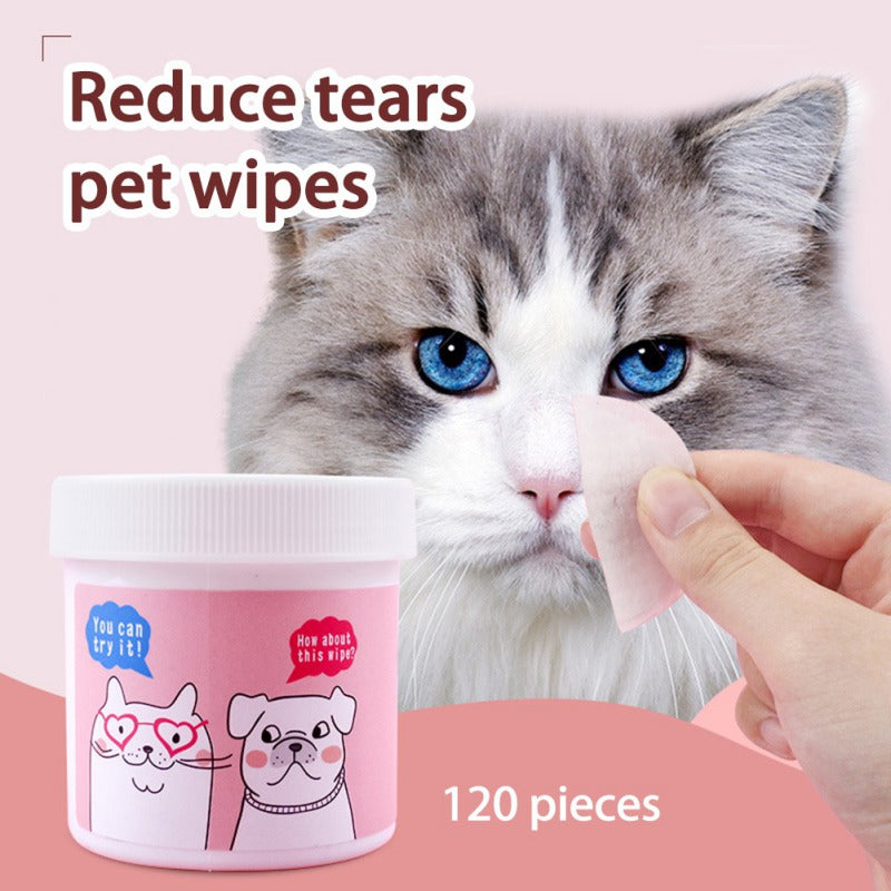 KFX-6267325 Pet Eye Cleaning Wipes, 120 Count for Removing Tear Stains and Eye Irritation