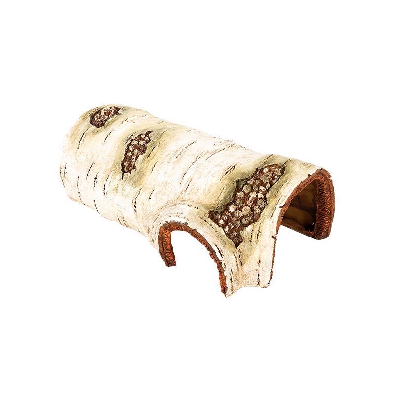 KFX-6269501 Hamster Resin Birch Shape Shelter - Ideal Hiding Nest for Dwarf Pets, Small, Medium, and Large Sizes Available