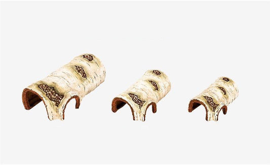 KFX-6269501 Hamster Resin Birch Shape Shelter - Ideal Hiding Nest for Dwarf Pets, Small, Medium, and Large Sizes Available