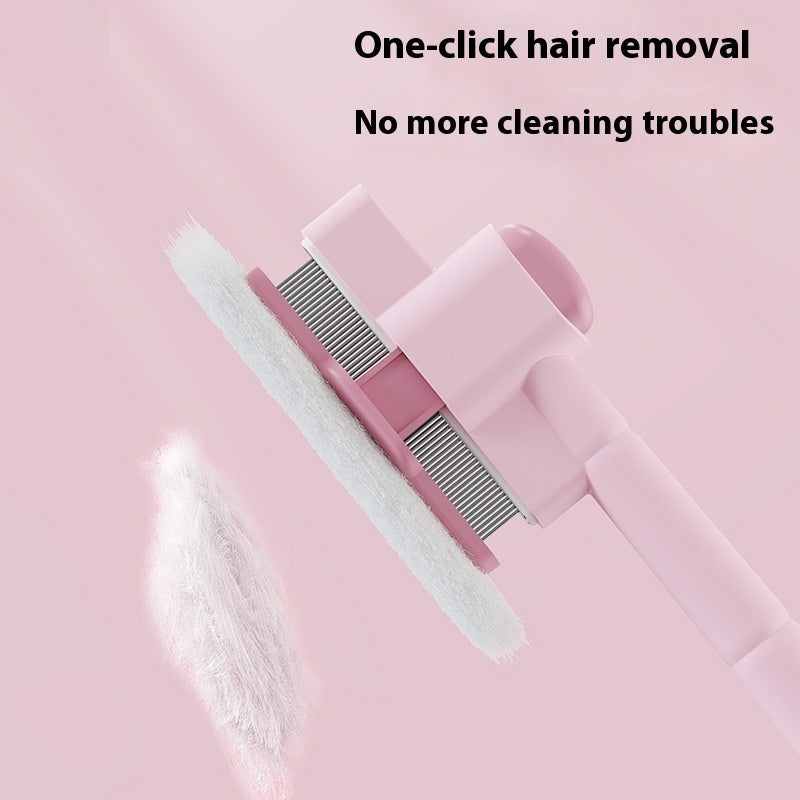 KFX-6269629 Pet Comb for Dogs and Cats - Flea Removal Dense Gear with ABS and Stainless Steel Construction in Sky Blue and Pink