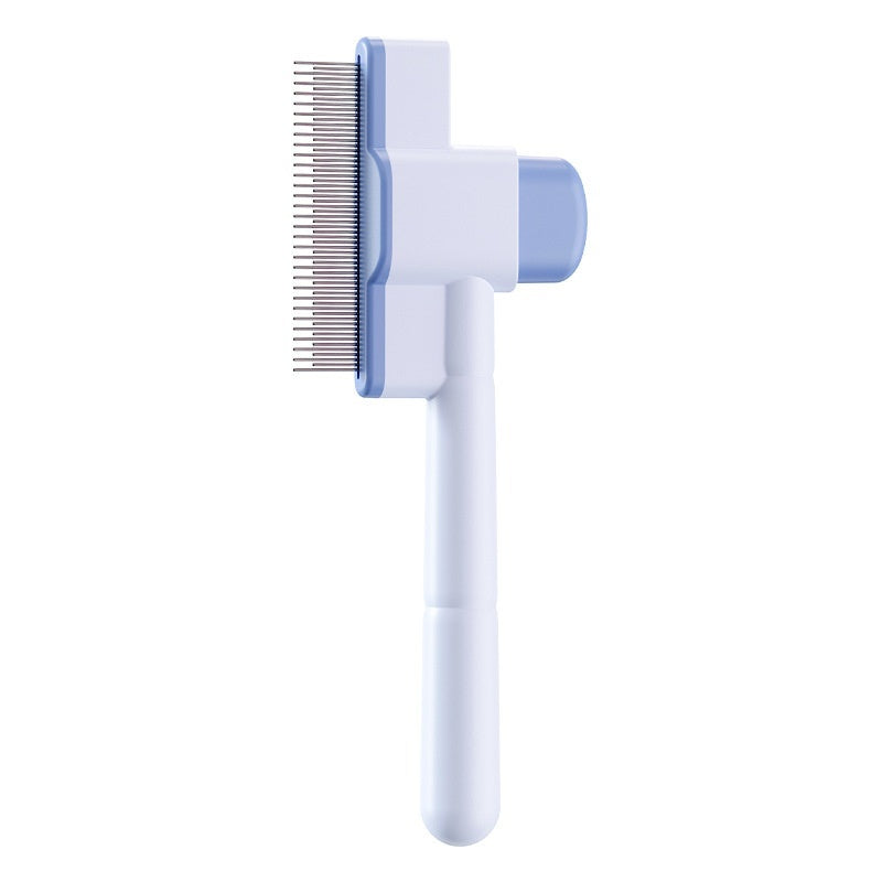 KFX-6269629 Pet Comb for Dogs and Cats - Flea Removal Dense Gear with ABS and Stainless Steel Construction in Sky Blue and Pink