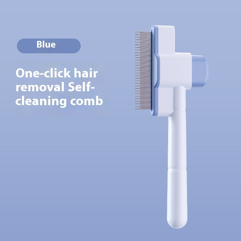 KFX-6269629 Pet Comb for Dogs and Cats - Flea Removal Dense Gear with ABS and Stainless Steel Construction in Sky Blue and Pink