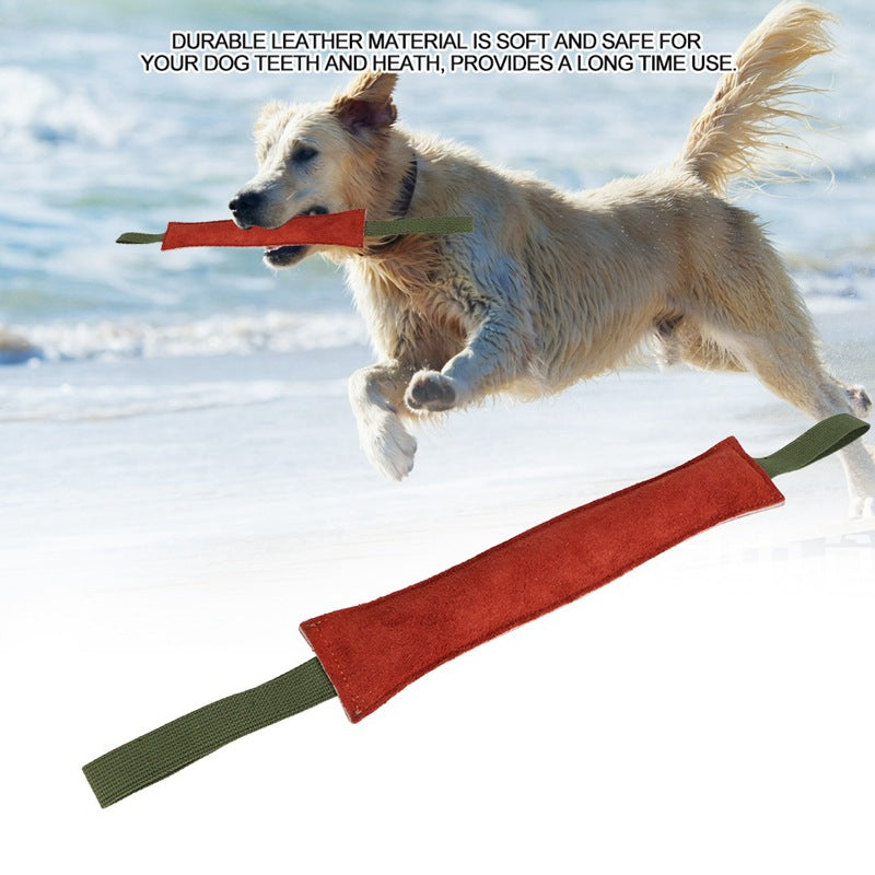 KFX-6270269 Cowhide Dog Biting Stick for Training and Chewing Activities