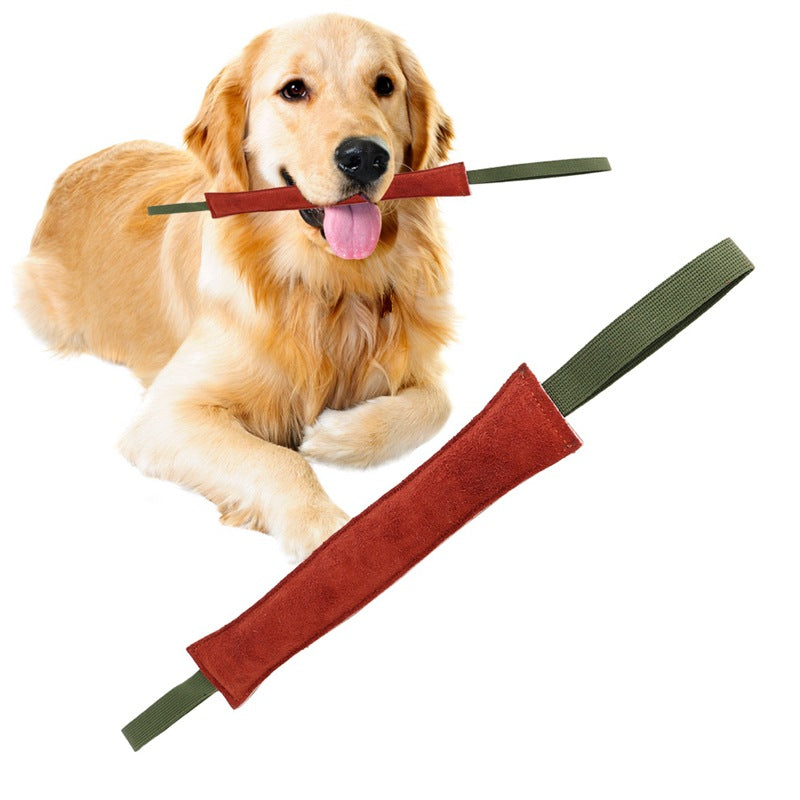KFX-6270269 Cowhide Dog Biting Stick for Training and Chewing Activities