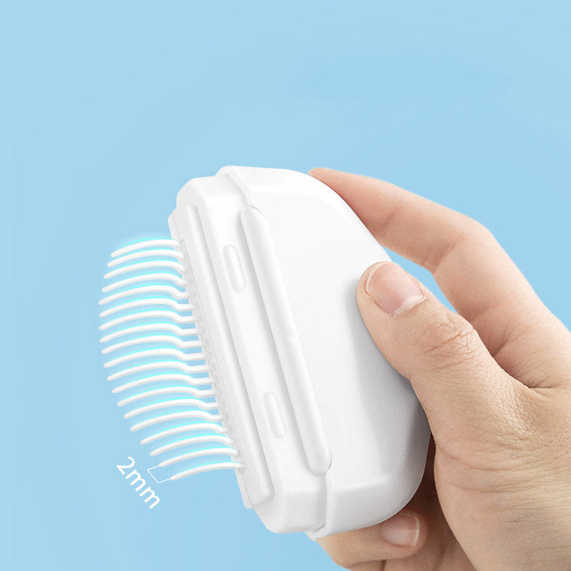 KFX-6271037 Floating Hair Comb for Long-Haired and Short-Haired Cats and Dogs, Available in Ivory White, Cream Powder, and Mint Green