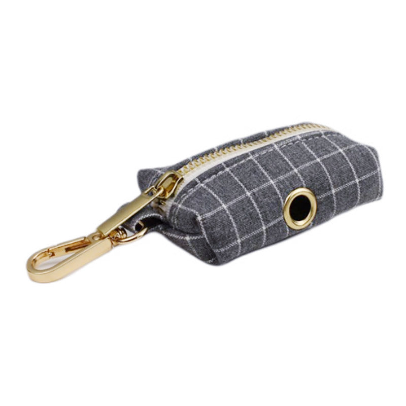 KFX-6271421 Gray Plaid Flannel Dog Collar and Leash Set with Bow and Vest
