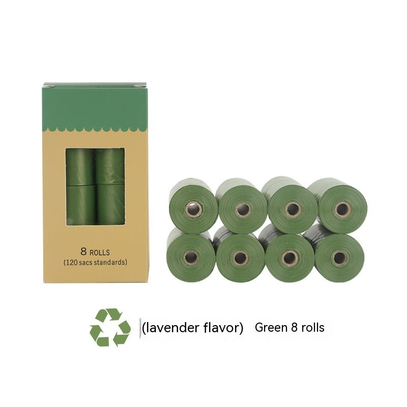 KFX-6271677 Biodegradable Pet Waste Bags - Green & Lavender Options, 8/16/20 Rolls Available