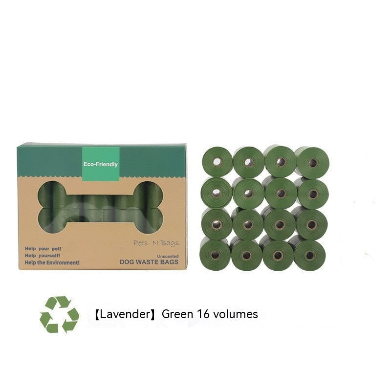 KFX-6271677 Biodegradable Pet Waste Bags - Green & Lavender Options, 8/16/20 Rolls Available