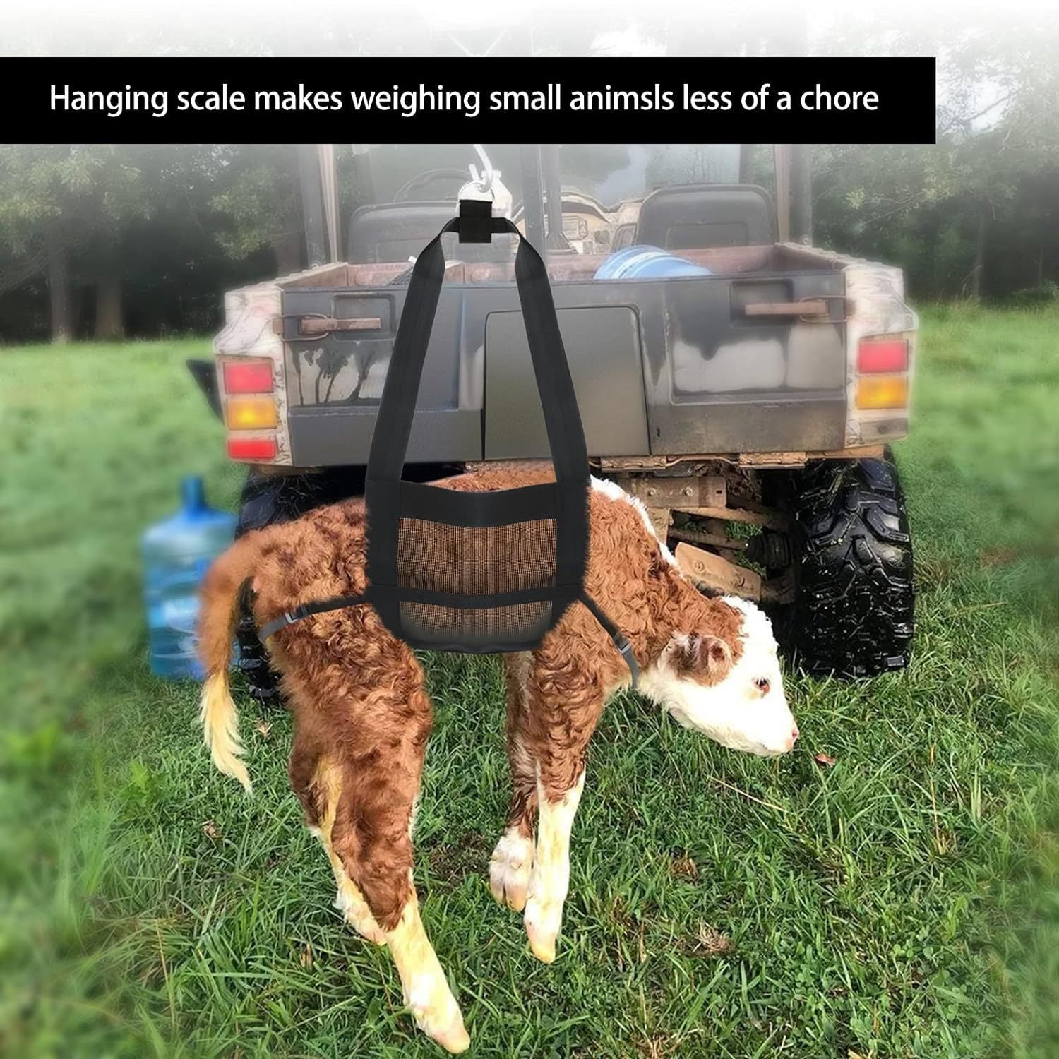 KFX-6272701 Large Dog Sling for Weighing Small Animals and Livestock – 35*150cm, 385g