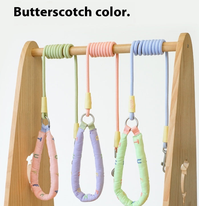 KFX-6275005 Durable Polyester Dog Leash in Pink, Green, Purple, and Raspberry Powder for Small to Large Dogs