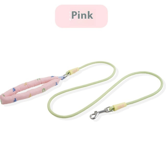 KFX-6275005 Durable Polyester Dog Leash in Pink, Green, Purple, and Raspberry Powder for Small to Large Dogs