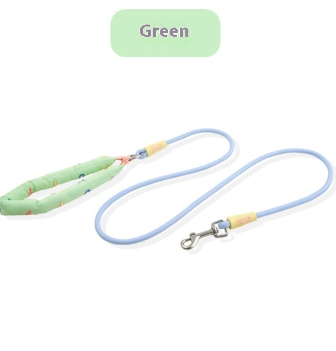KFX-6275005 Durable Polyester Dog Leash in Pink, Green, Purple, and Raspberry Powder for Small to Large Dogs