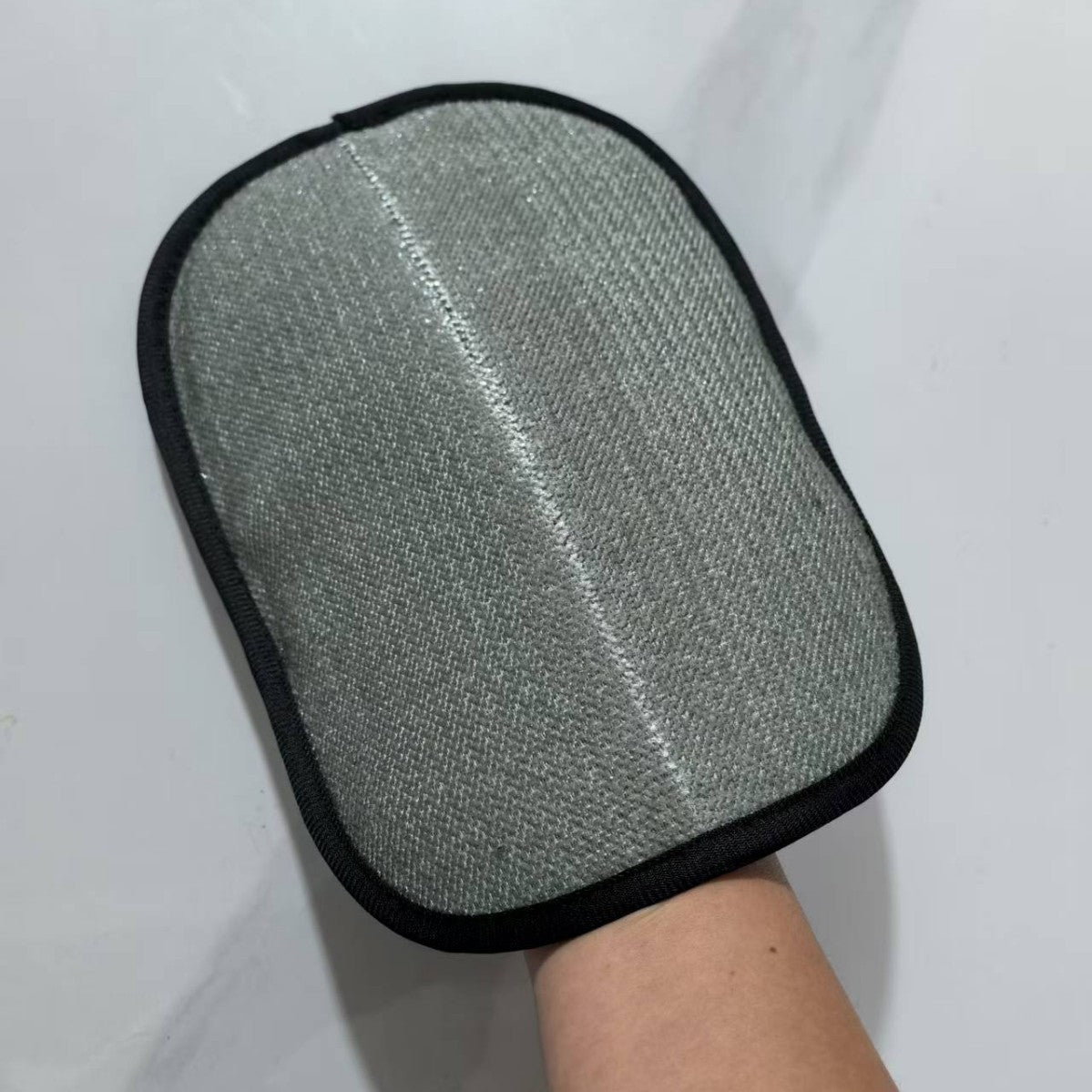 KFX-6276669 Caramel Two-Way Bristle Pet Hair Removal Gloves, Polyester Cleaning Tool 17*21 and 18*24