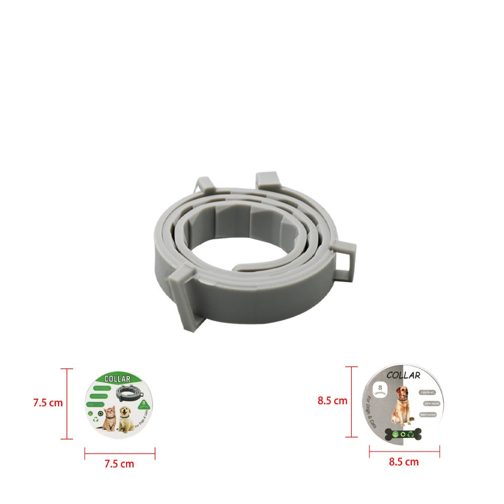 KFX-6277181 Deworming Collar for Pets - Available in Blue, Purple, Grey, Orange (65cm & 38cm)