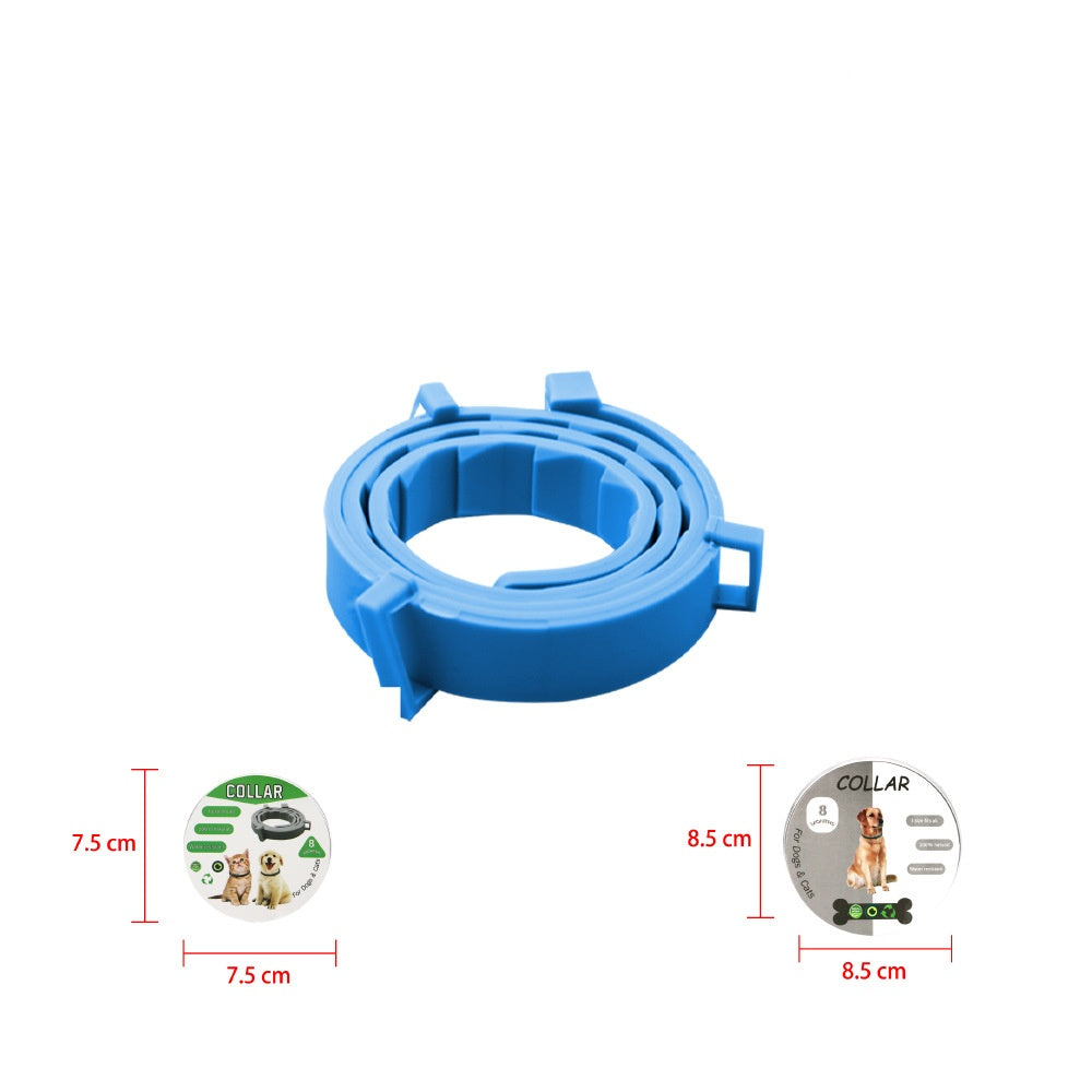 KFX-6277181 Deworming Collar for Pets - Available in Blue, Purple, Grey, Orange (65cm & 38cm)