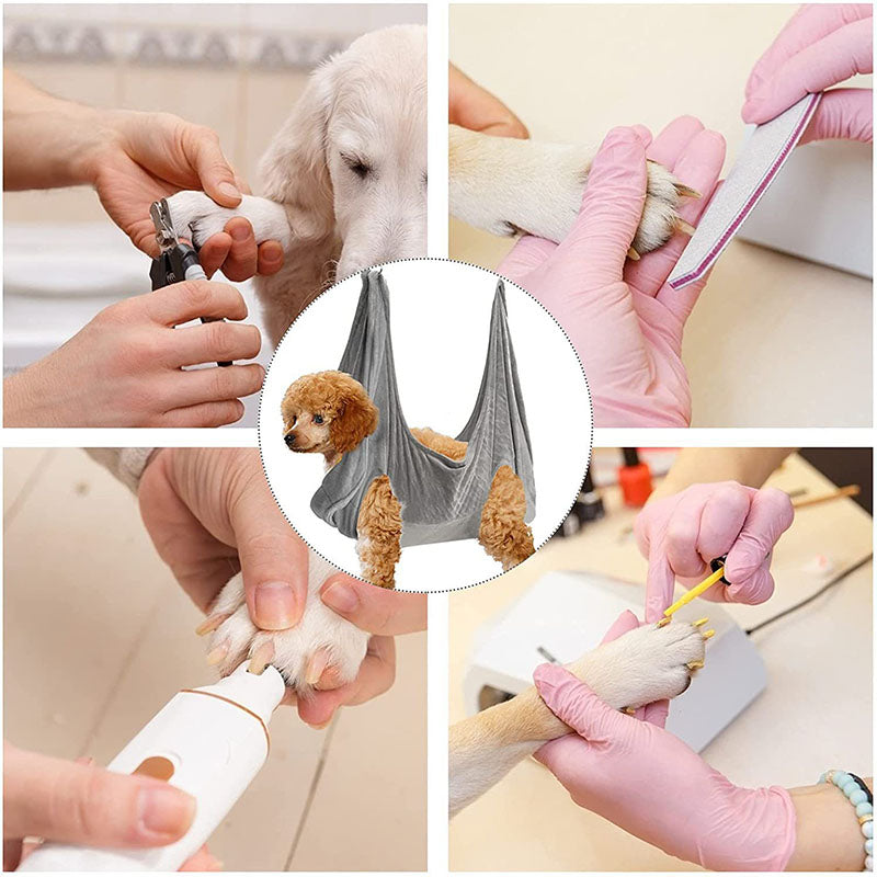 KFX-6278461 Pet Grooming Hammock for Dogs and Cats - Breathable Soft Fabric Restraint for Bathing, Trimming, and Care
