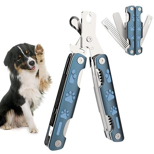 KFX-6278973 Multifunctional Pet Nail Clipper with Stainless Steel Comb