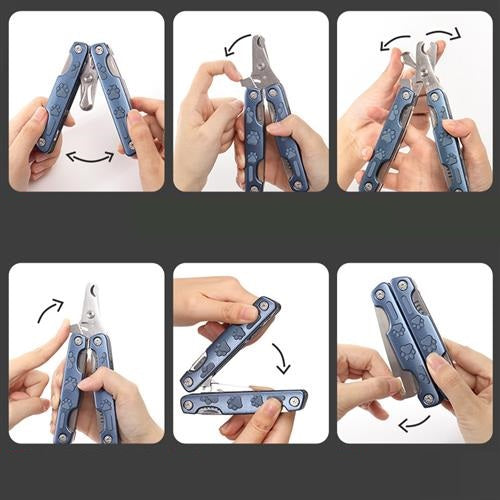 KFX-6278973 Multifunctional Pet Nail Clipper with Stainless Steel Comb