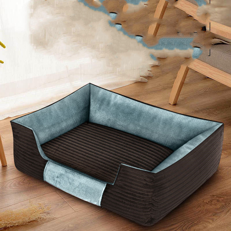 KFX-6279229 Removable Medium Dog Mattress with Super Soft Plush and Corduroy Fabric