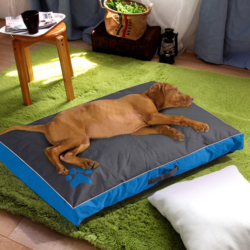 KFX-6282813 Waterproof Oxford Cloth Pet Mat for Doghouses - Removable Zipper Design, Non-Slip Base, Available in Red, Blue, Black