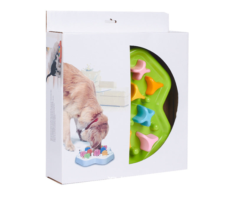 KFX-6284733 Interactive Slow Feeder Bowl for Dogs - Promotes Healthy Eating and Intelligence Training