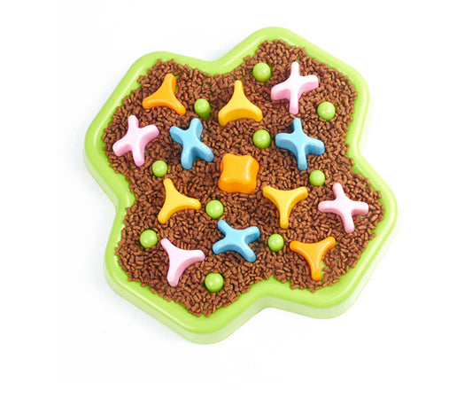 KFX-6284733 Interactive Slow Feeder Bowl for Dogs - Promotes Healthy Eating and Intelligence Training
