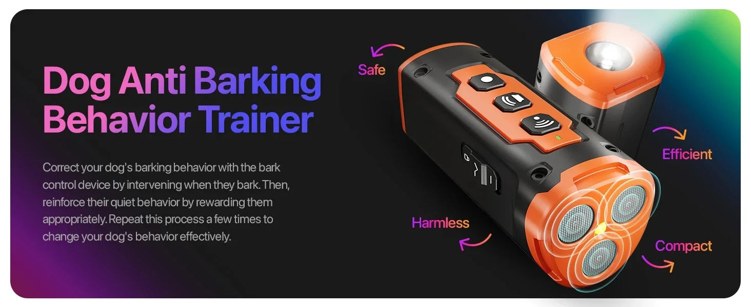 KFX-6286397 Ultrasonic Dog Training Device with Rapid Charge and Behavior Modification Technology