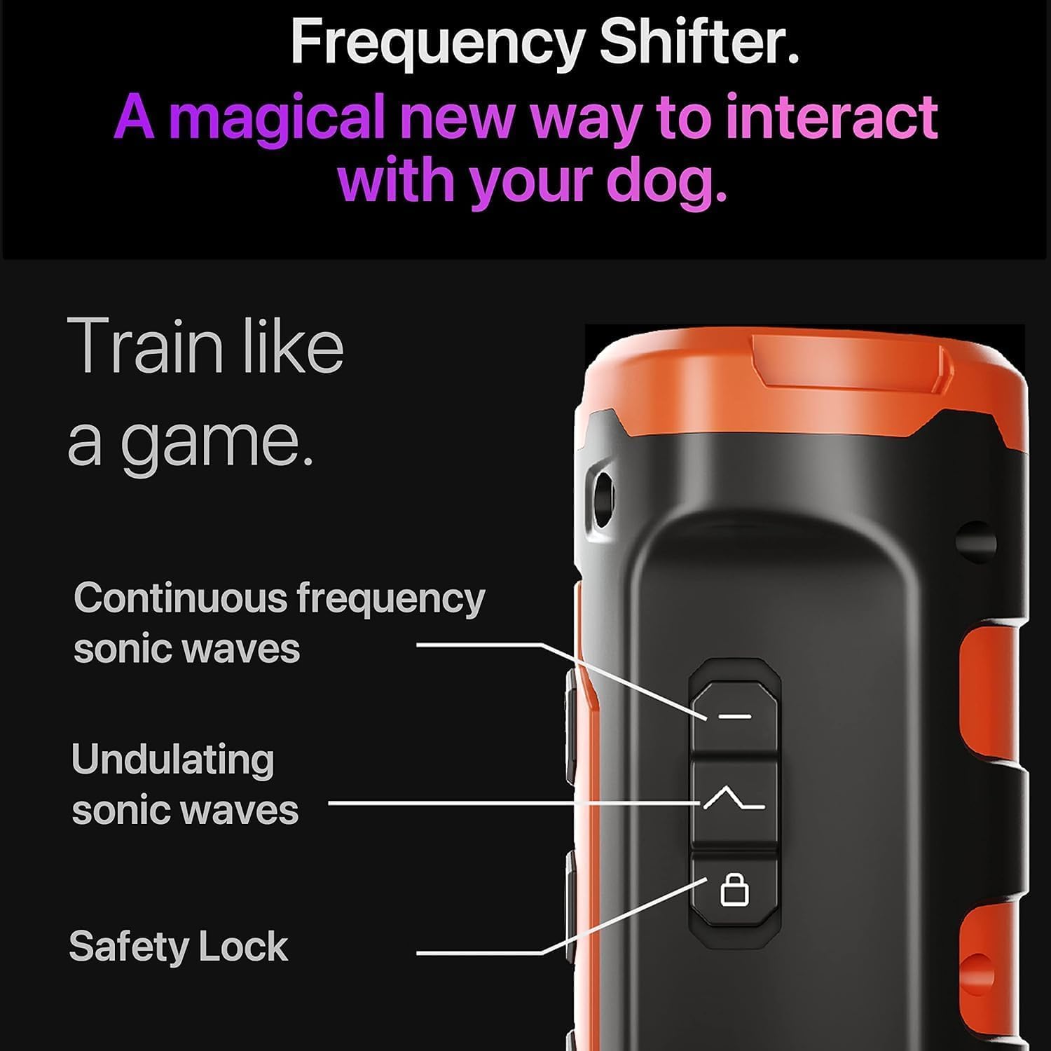 KFX-6286397 Ultrasonic Dog Training Device with Rapid Charge and Behavior Modification Technology