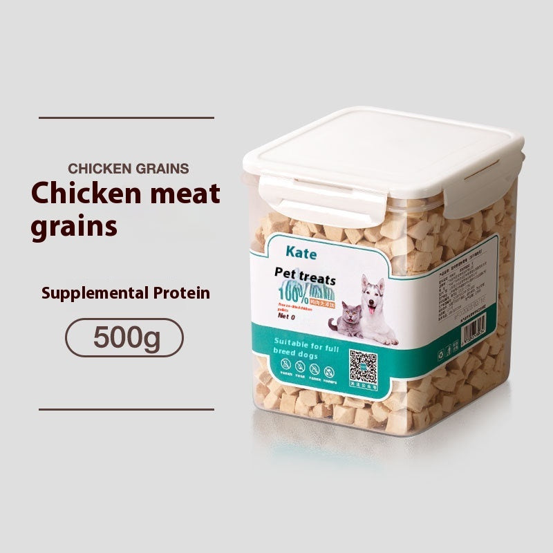 KFX-6286781 Freeze-Dried Chicken Nuggets for Cats - 500g Bag or Can