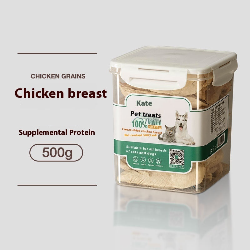 KFX-6286781 Freeze-Dried Chicken Nuggets for Cats - 500g Bag or Can