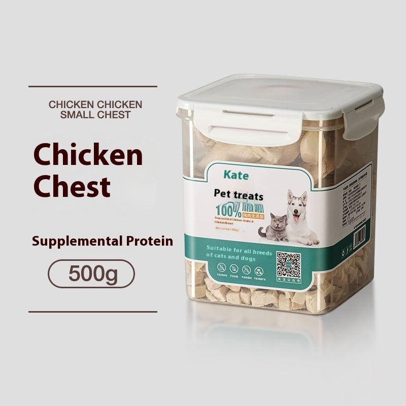 KFX-6286781 Freeze-Dried Chicken Nuggets for Cats - 500g Bag or Can