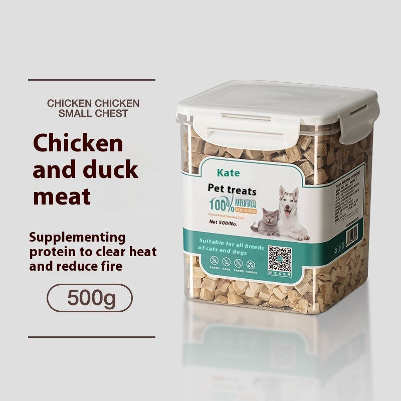 KFX-6286781 Freeze-Dried Chicken Nuggets for Cats - 500g Bag or Can