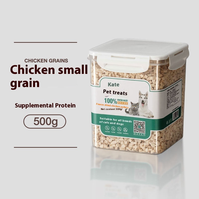 KFX-6286781 Freeze-Dried Chicken Nuggets for Cats - 500g Bag or Can